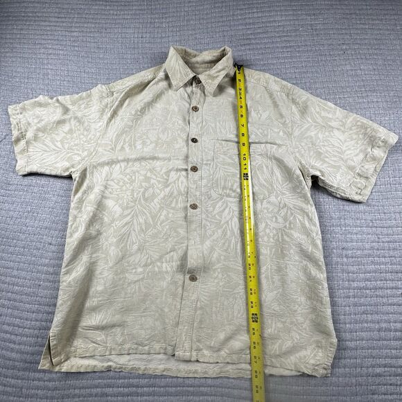 Lot of 3 Silk Beach Shirts Men M,M,L Floral SS Red Blue Beige Hawaiian Tropical - Picture 13 of 16